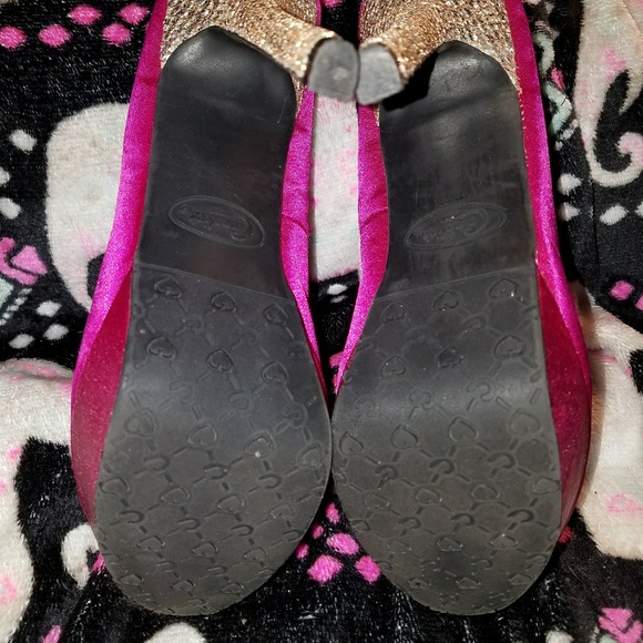 Fushia candie heels size 7 1/2 - Picture 4 of 5